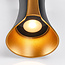 Designer up/downlight, udendørs - Else - sort/guld
