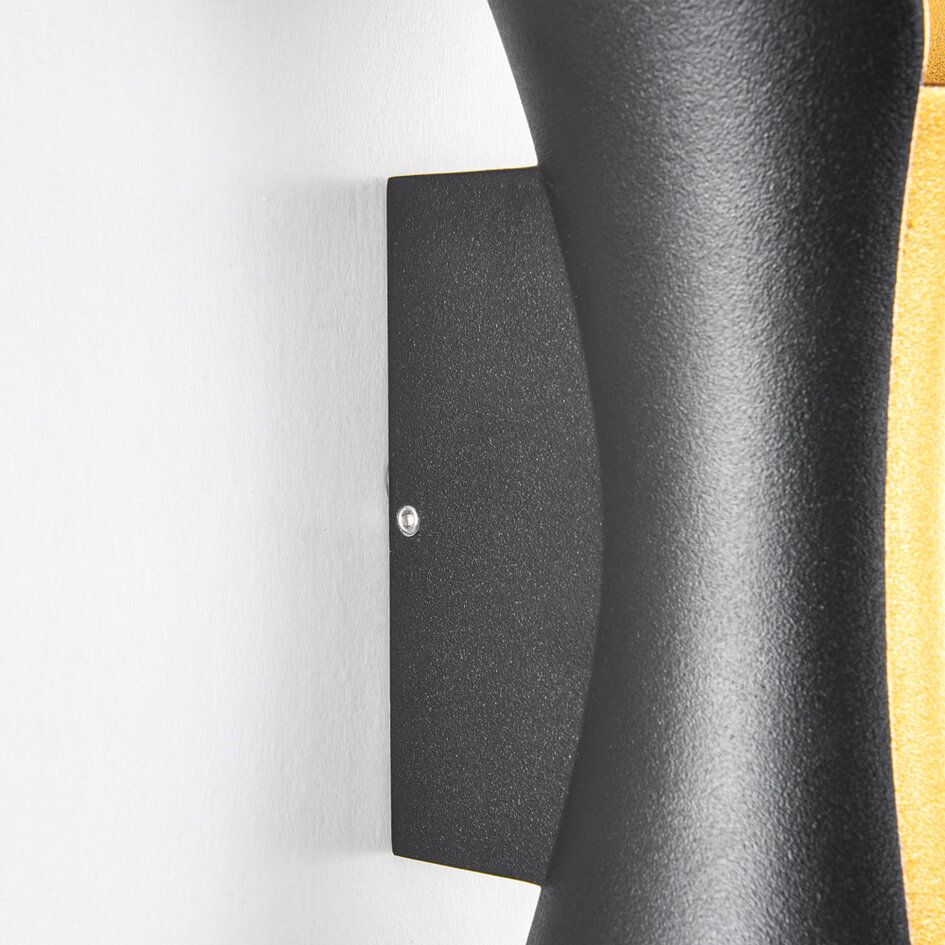 Designer up/downlight, udendørs - Else - sort/guld