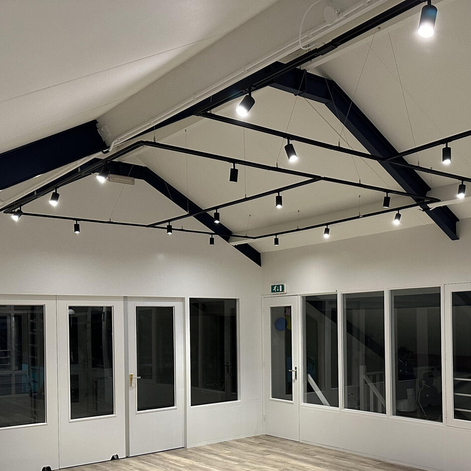 Stålwire-ophængssystem til 1-faset skinne – sort