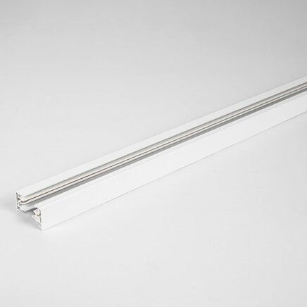 1-faset strømskinne 75 cm - uden tilslutningsblok, inkl. endestykke - hvid