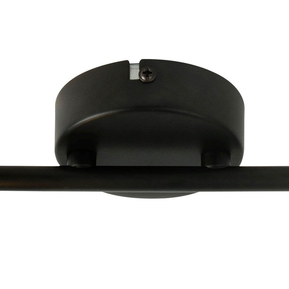 Industriel loftlampe med 2 spots - Julia - sort