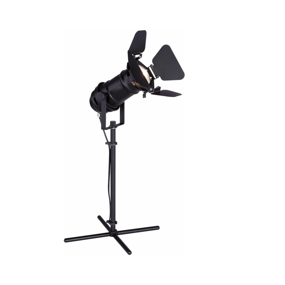 Teaterspot på fod - Cam - sort