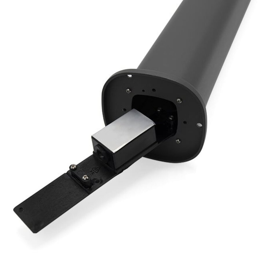 Moderne antracitgråstående udendørslampe Izo, 50 cm