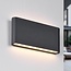 Minimalistisk LED-væglampe, udendørs - Tommy - antracit