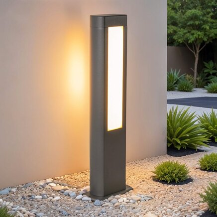 Industriel bedlampe med LED-paneler - Stein - antracit