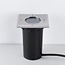 Firkantet nedgravningsspot (IP67) - aluminium