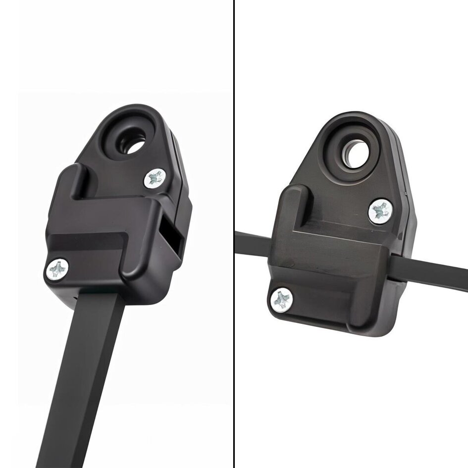 Endestykke med hul til ophængning