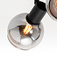 Moderne loftlampe med 3 røgfarvede spotlamper - Orlando