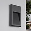 Minimalistisk LED-væglampe, udendørs - Pierre - antracit