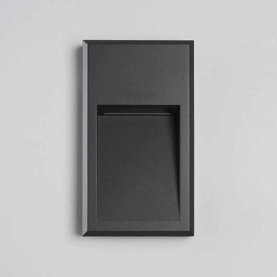 Minimalistisk LED-væglampe, udendørs - Pierre - antracit