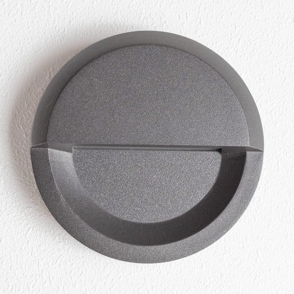 Minimalistisk LED-væglampe, udendørs - Milano - antracit