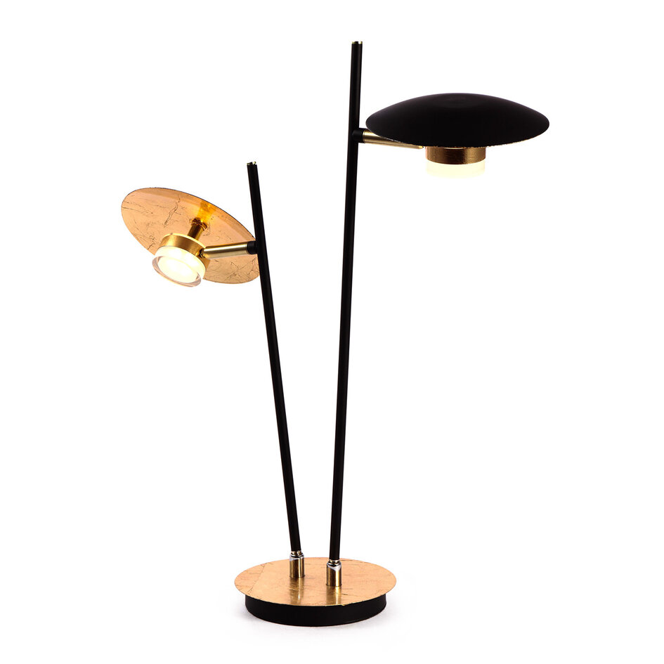 Modernistisk LED-bordlampe med dæmpning - Lydia - sort/guld