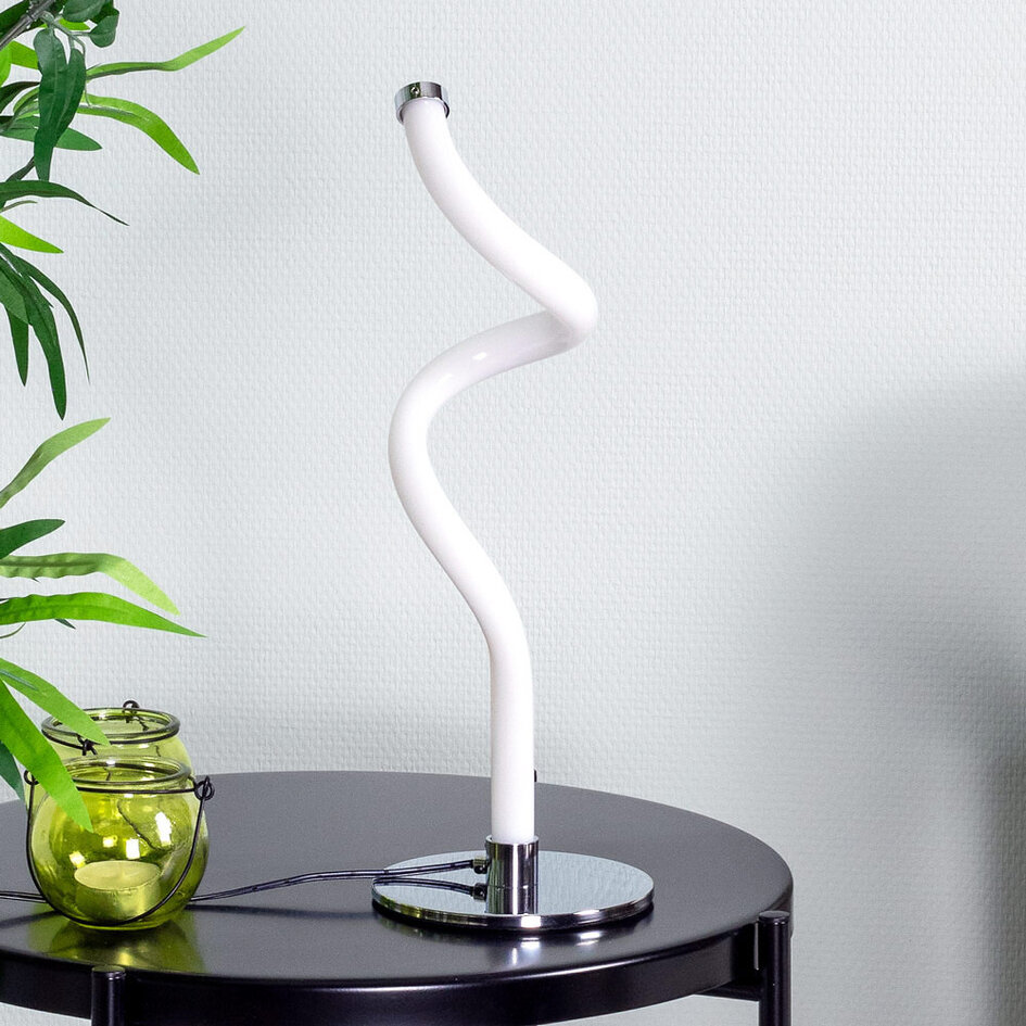 Spiralformet bordlampe - LED-rørlampe - Akrila