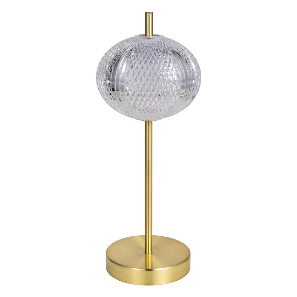 Elegant bordlampe med integreret og dæmpbart LED-lys - Solv