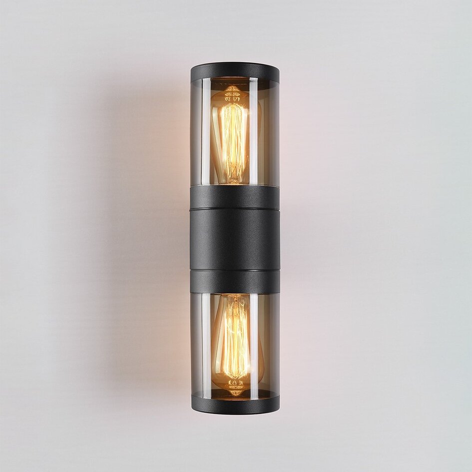 Væghængt udendørslampe med 2 lyspunkter - Rouen