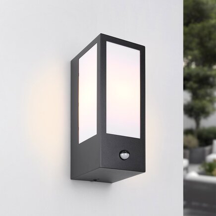 Udendørs sensorlampe, E27 - Lyon - sort