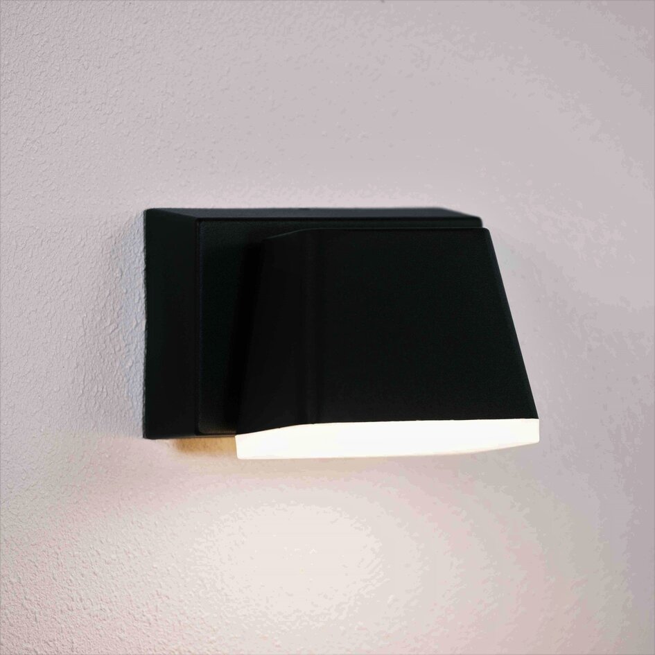 Udendørs facadelampe, 360° drejbar - Chester - sort