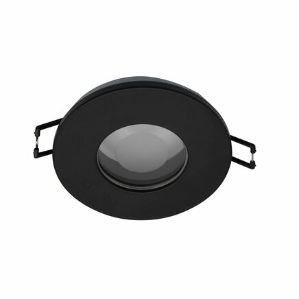 Moderne sort indbygget spot IP44 - Ray