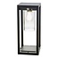 Moderne solcellelampe med sensor, 35 cm - Illumina - sort