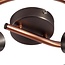 Spotrondel med 3 spotlamper  - Rose -  kobber