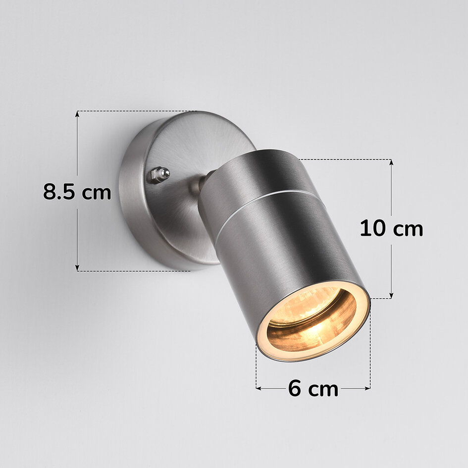Udendørs spotlampe - Lola - rustfrit stål