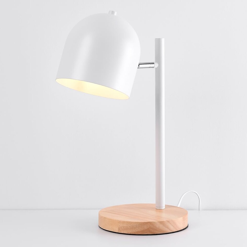 Hvid skrivebordslampe - Megan