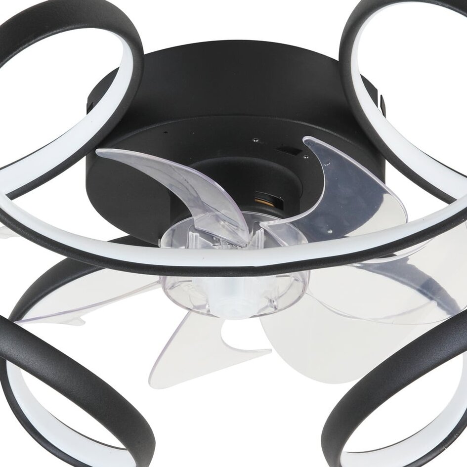 Designer loftventilator med justerbar farvetemperatur - Meysa