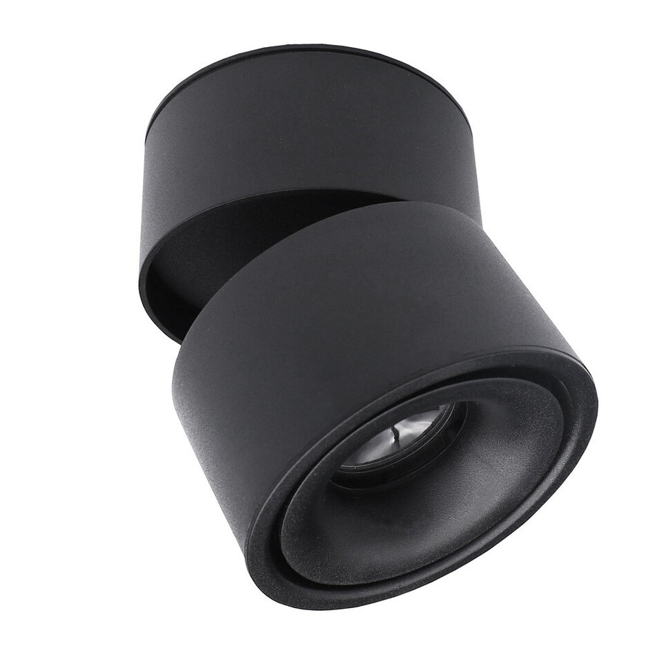 Inden- og udendørs spotlampe, vipbar - Milou - 7 watt, sort