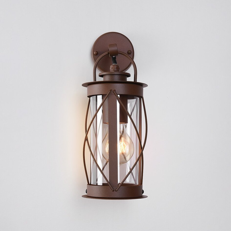 Udendørs væglampe - Klassisk lanterne - Alicia - rustbrun
