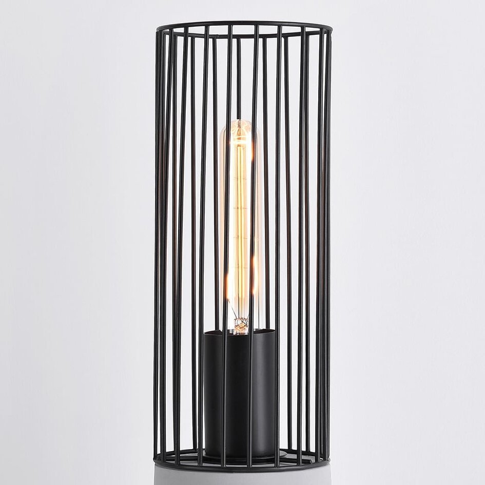 Industriel bordlampe med betonfod - Palma