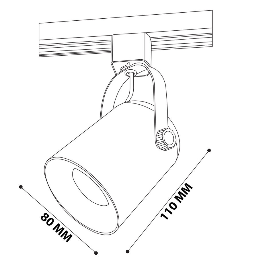 Spot til 1-faset lysskinne - Julien