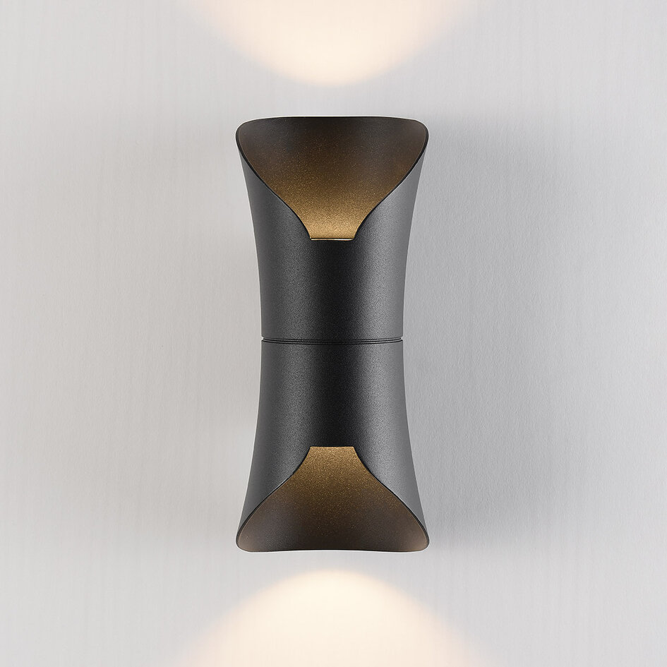 Designer up/downlight, udendørs - Olympus - sort