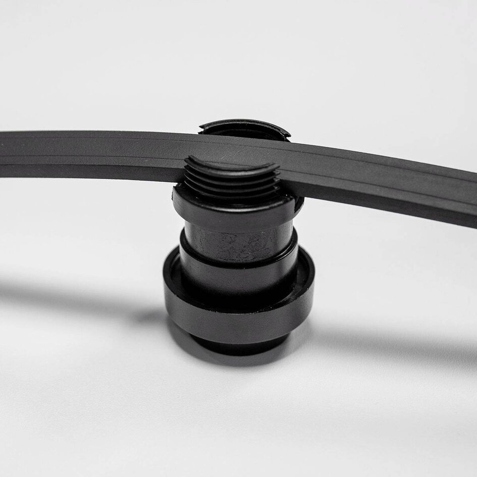 Løs E27 fatning inkl. tætningsring (med unbrako-kapsel) - Sort