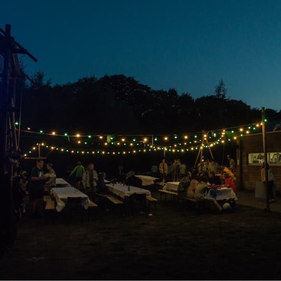 Gul LED-pære - 1 watt / Ø45