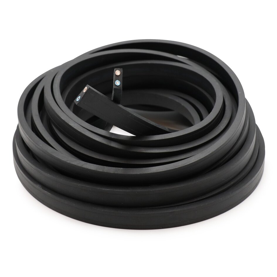 Party lyskædekabel uden fatninger - 3-200 meter / sort