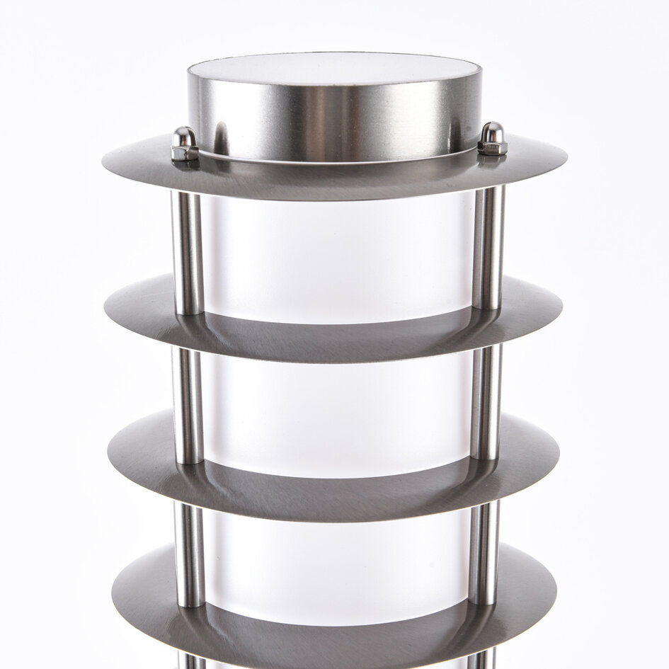 Smart stående rustfri stål udendørslampe 80 cm inkl. 10W Wifi LED-pære - Silvio