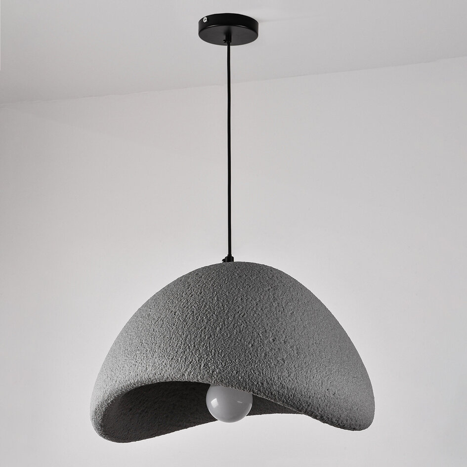 Wabi Sabi pendel Cemento grå stenlook - 60 x 47 cm