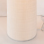 Moderne gulvlampe Lumo i Japandi-stil, Hvid - stof