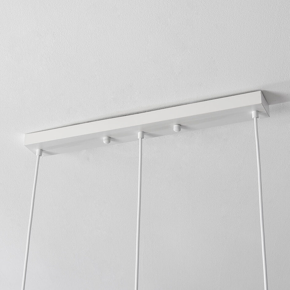 Wabi Sabi pendel Hikari med hvid sten-effekt, 3-lys