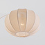 Japandi bueformet lampe Marell – beige armatur med linnedskærm