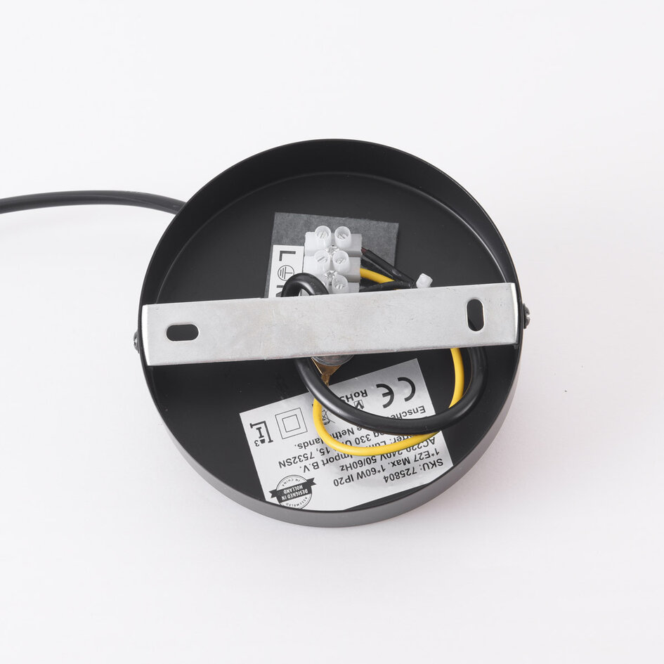 Japandi pendellamper Hona med 2-lags bølget linnedskærm - beige