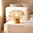 Bordlampe med ravfarvet/amber glas - Indah