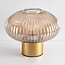 Bordlampe med ravfarvet/amber glas - Indah