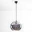 Oval loftlampe i røgfarvet glas - Palermo