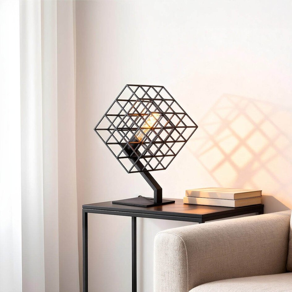 Dekorativ bordlampe - Piazza - sort