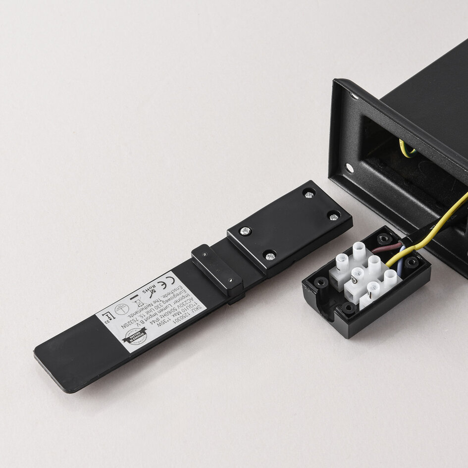 Industriel bedlampe inkl. sensor, 100 cm - Simone - antracit