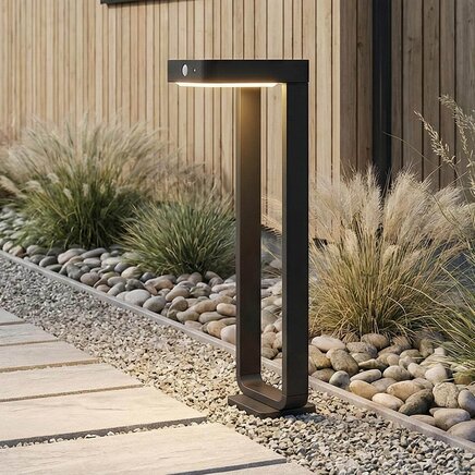 Solcelle bedlampe med sensor - Pelle - sort