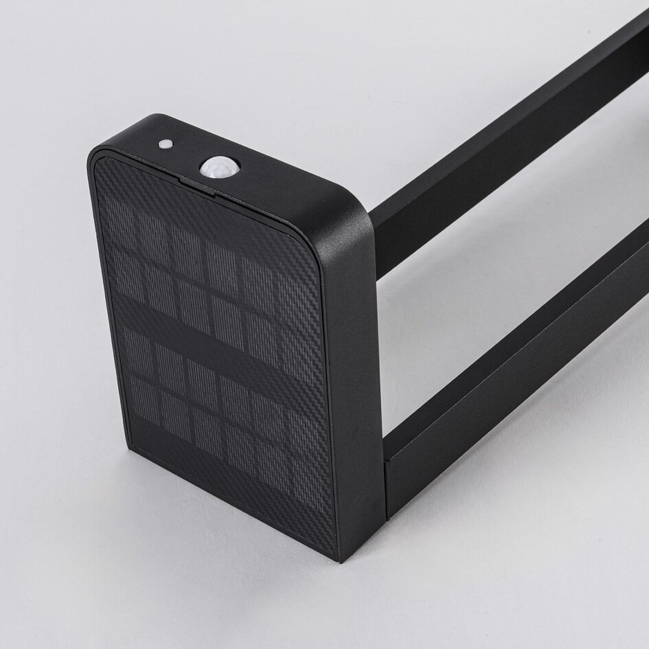 Solcelle bedlampe med sensor - Pelle - sort