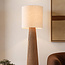 Gulvlampe Papira med linned lampeskærm
