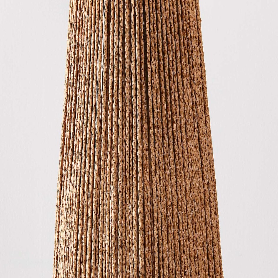 Boho-chic gulvlampe med linnedskærm - Papira